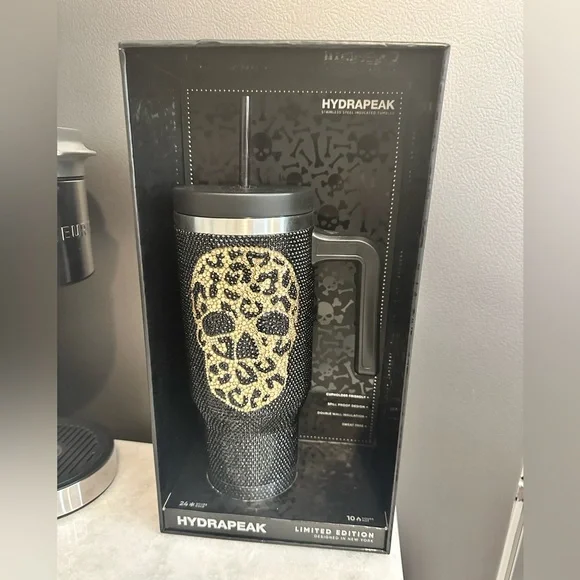 HydraPeak Limited Edition New York Design 40oz Unique Skull Face Tumbler - NIB